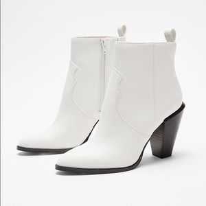 White Western Booties - Express - Size 9